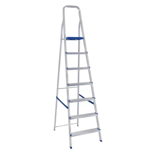 Escada 7 Degraus Alumínio Doméstica Mor