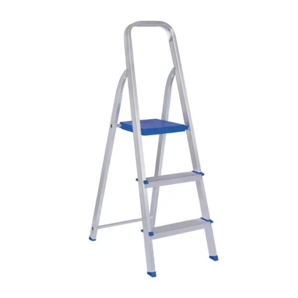 Escada 3 Degraus Alumínio Doméstica Mor