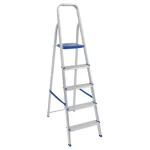 Escada 5 Degraus Alumínio Doméstica Mor
