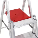 Escada 4 Degraus Duplos Alumínio Domestica Reisam - Imagem 2