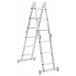 Escada Articulada Multifuncional 4x3 12 Degraus em Alumínio Reisam - Imagem 4