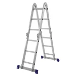 Escada Articulada Multifuncional 4x3 12 Degraus em Alumínio com Plataforma Mor - Imagem 4