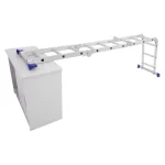 Escada Articulada Multifuncional 4x3 12 Degraus em Alumínio com Plataforma Mor - Imagem 5