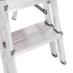 Escada 4 Degraus Duplos Alumínio Domestica Reisam - Imagem 3