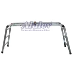 Escada Articulada Multifuncional 4x3 12 Degraus em Alumínio Alulev - Imagem 6