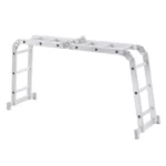 Escada Articulada Multifuncional 4x3 12 Degraus em Alumínio Reisam - Imagem 6