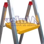 Escada 6 Degraus Alumínio Doméstica Alulev - Imagem 3