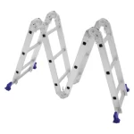 Escada Articulada Multifuncional 4x3 12 Degraus em Alumínio com Plataforma Mor - Imagem 6