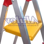 Escada 6 Degraus Alumínio Doméstica Alulev - Imagem 4