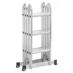 Escada Articulada Multifuncional 4x3 12 Degraus em Alumínio Reisam - Imagem 10