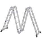 Escada Articulada Multifuncional 4x4 16 Degraus em Alumínio Reisam
