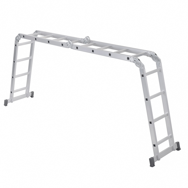 Escada Articulada Multifuncional 4x4 16 Degraus em Alumínio Reisam - Imagem 3