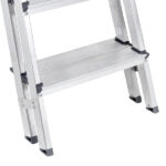 Escada 4 Degraus Duplos Alumínio Domestica Reisam - Imagem 12
