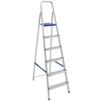 Escada 6 Degraus Alumínio Doméstica Mor