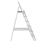 Escada De Alumínio Dupla 6 Degraus Natural 120kg Reisam - Imagem 2