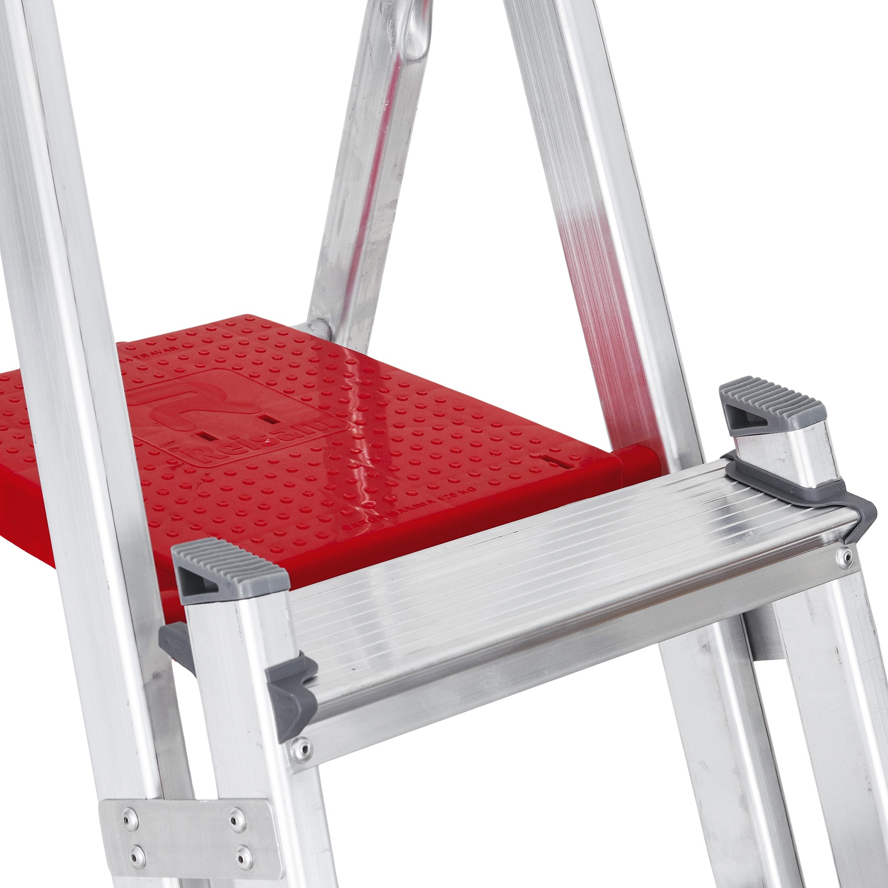 Escada De Alumínio Dupla 6 Degraus Natural 120kg Reisam - Imagem 5