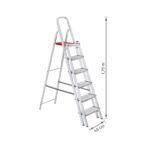 Escada De Alumínio Dupla 6 Degraus Natural 120kg Reisam - Imagem 6