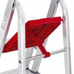 Escada De Alumínio Dupla 5 Degraus Natural 120kg Reisam - Imagem 3