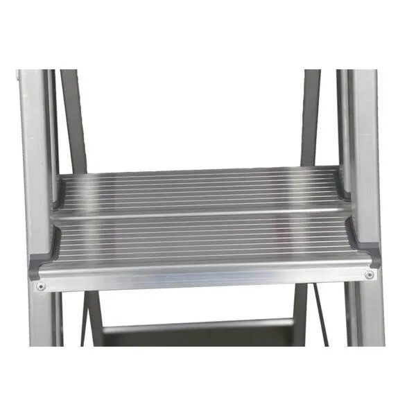 Escada De Alumínio Dupla 3 Degraus Natural 120kg Reisam - Imagem 5