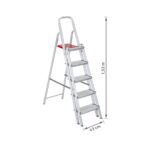 Escada De Alumínio Dupla 5 Degraus Natural 120kg Reisam - Imagem 8