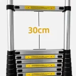 Escada Telescópica Aluminio Fortt 3.8m 13 Degraus - Eta01-3.8m - Imagem 7